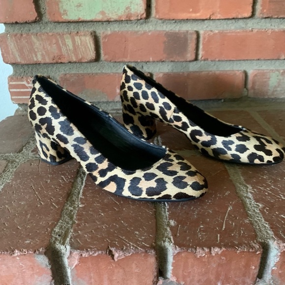 Kate Spade Beverly Leopard Print hair on hide Pumps Sz 11 Worn twice - Picture 5 of 9